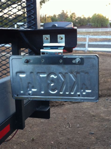 metal license boat tag bracket|Trailer License Plate Bracket .